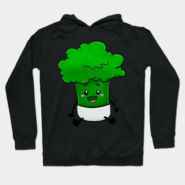 Baby Broccoli - Kawaii Cute Veggie Hoodie by Fun4theBrain